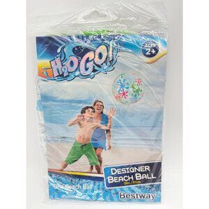 Bestway H2OGO! 24-Inch Designer Inflatable Beach Ball For Ages 2+